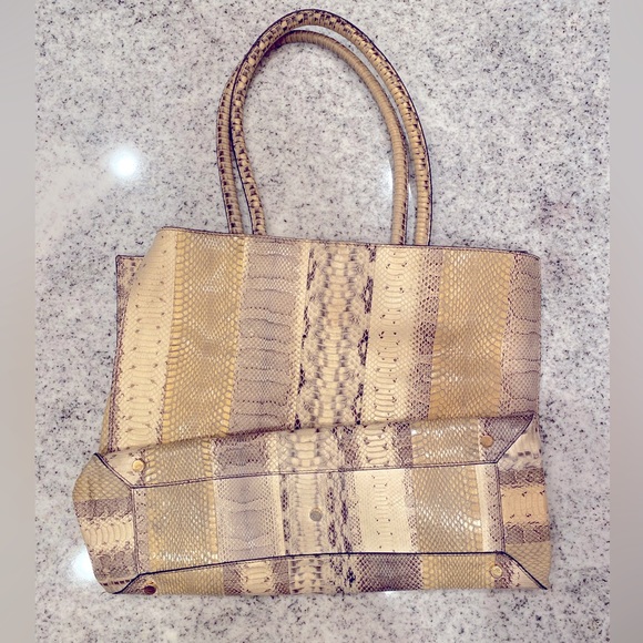 Roberto Cavalli Python Large Tote Bag - Picture 2 of 3